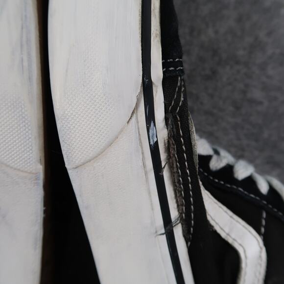 Vans Shoes Women 6.5 Platform Sneaker Old Skool Skate Casual Black Canvas Suede - Picture 10 of 13